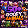 50+ Goofy Animals STL Bundle